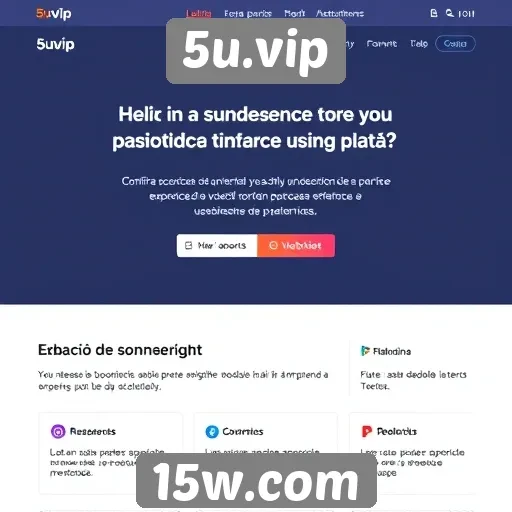 Avaliação da interface do usuário no 5u.vip